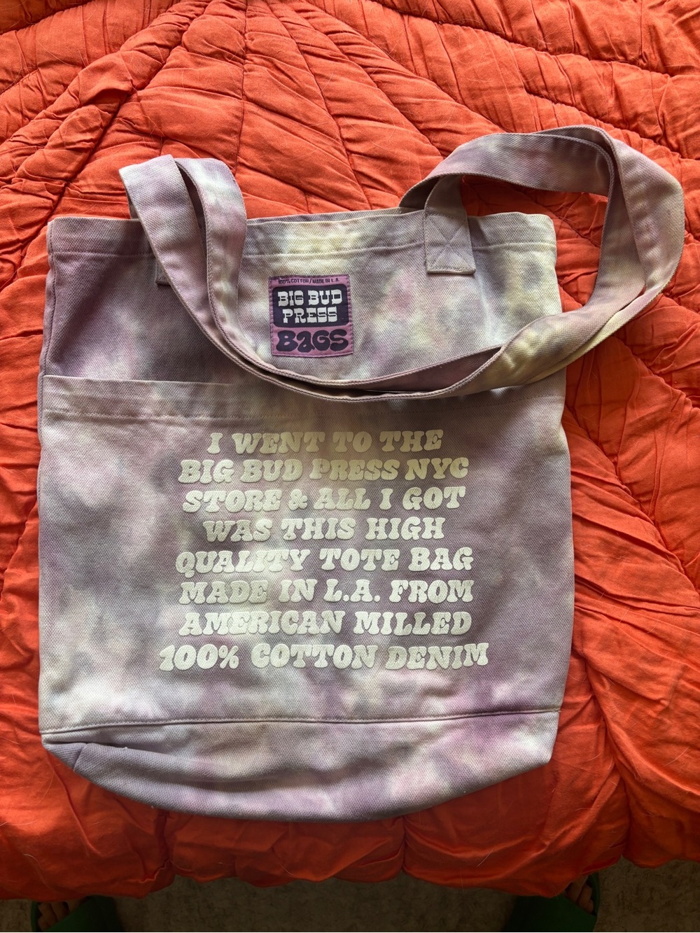 Big Bud Press Limited Edition NYC Tie-Dye Everyday Tote Bag